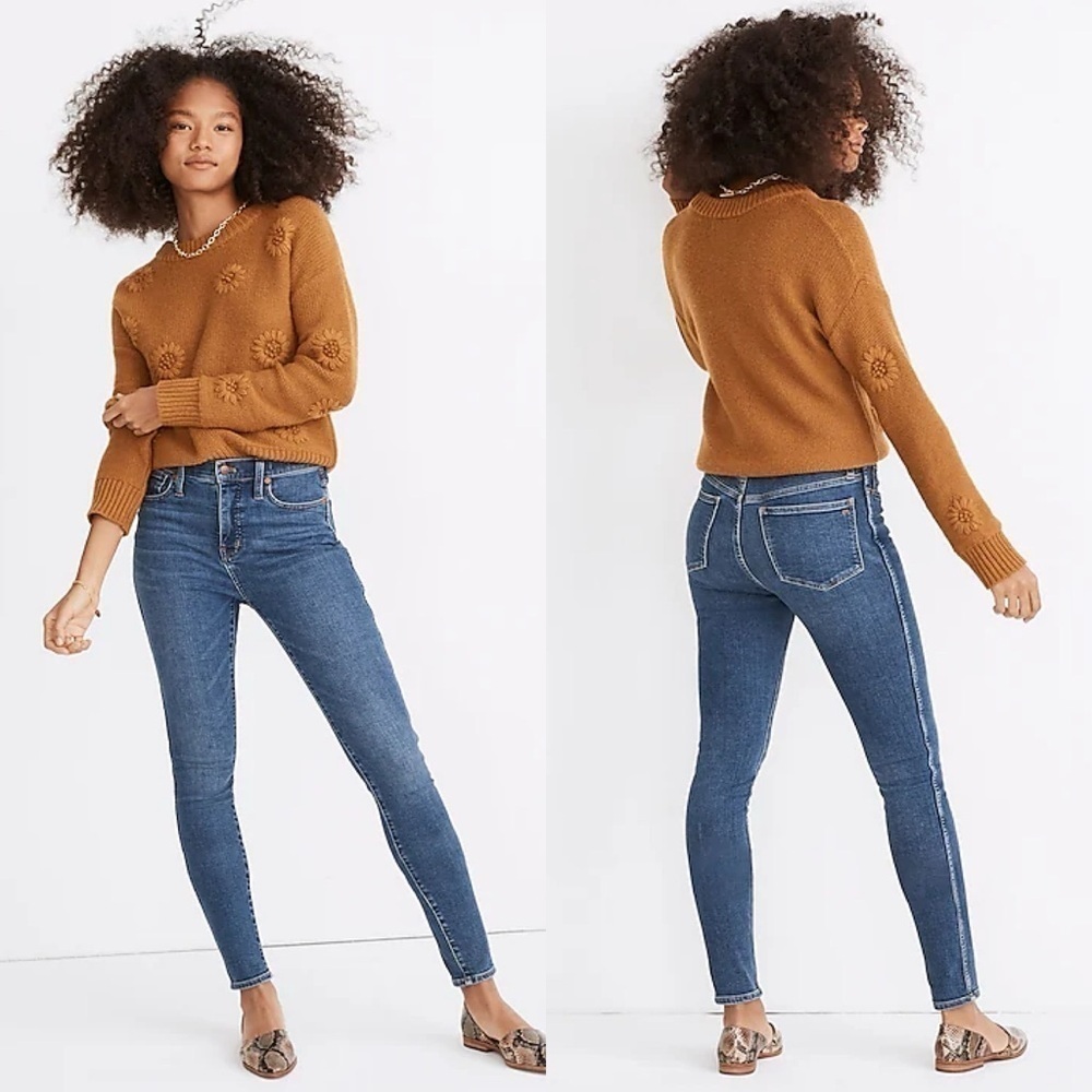 Madewell 10" High-Rise Skinny Jeans in Wendover Wash: TENCEL™ Denim Edition